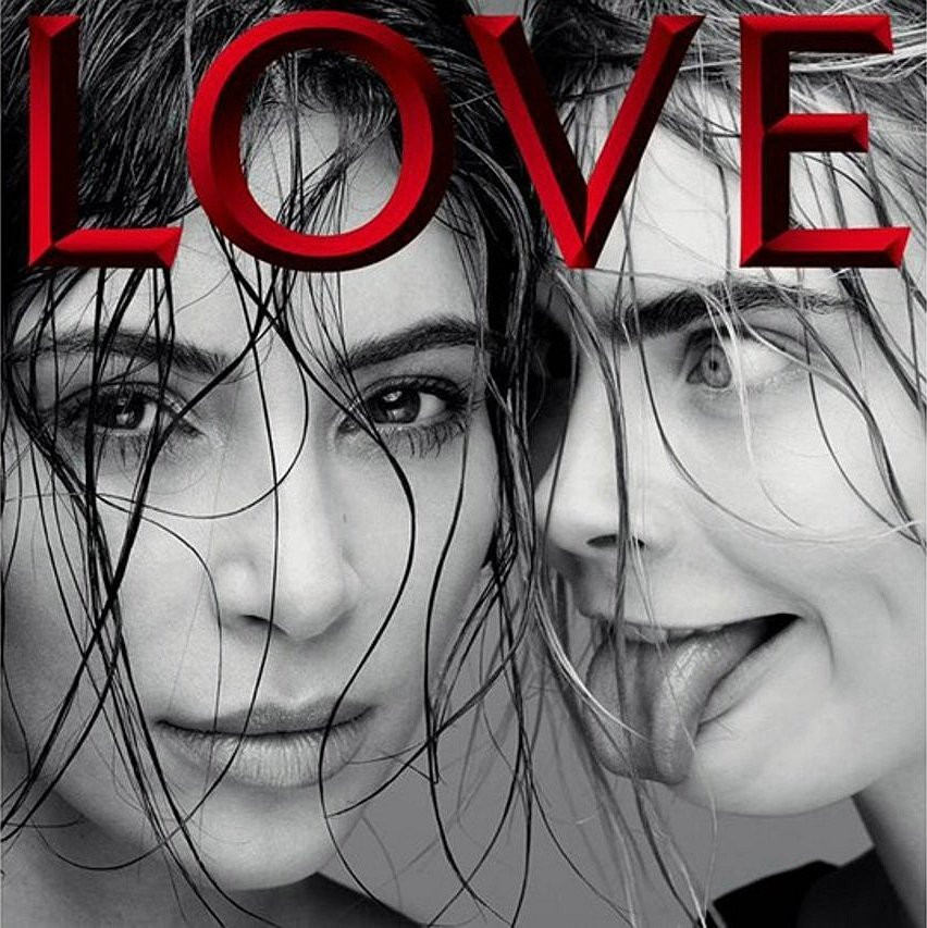 Kim Kardashian Cara Delevingne Kendall Jenner from Love Magazine 00 TheFappening.nu 