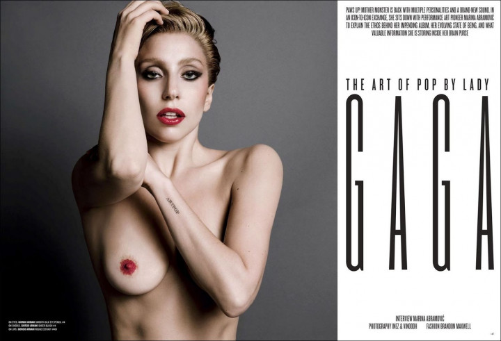 Lady Gaga Topless